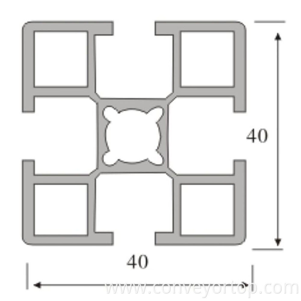 4040 Aluminum Extrusion Drawing